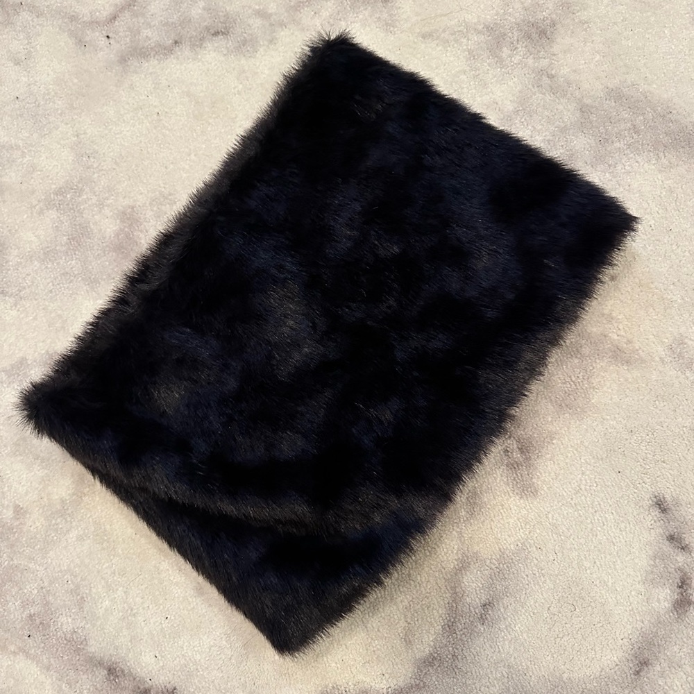 BEBE faux fur scarf